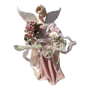 Vintage Looking Angel Christmas Tree Topper